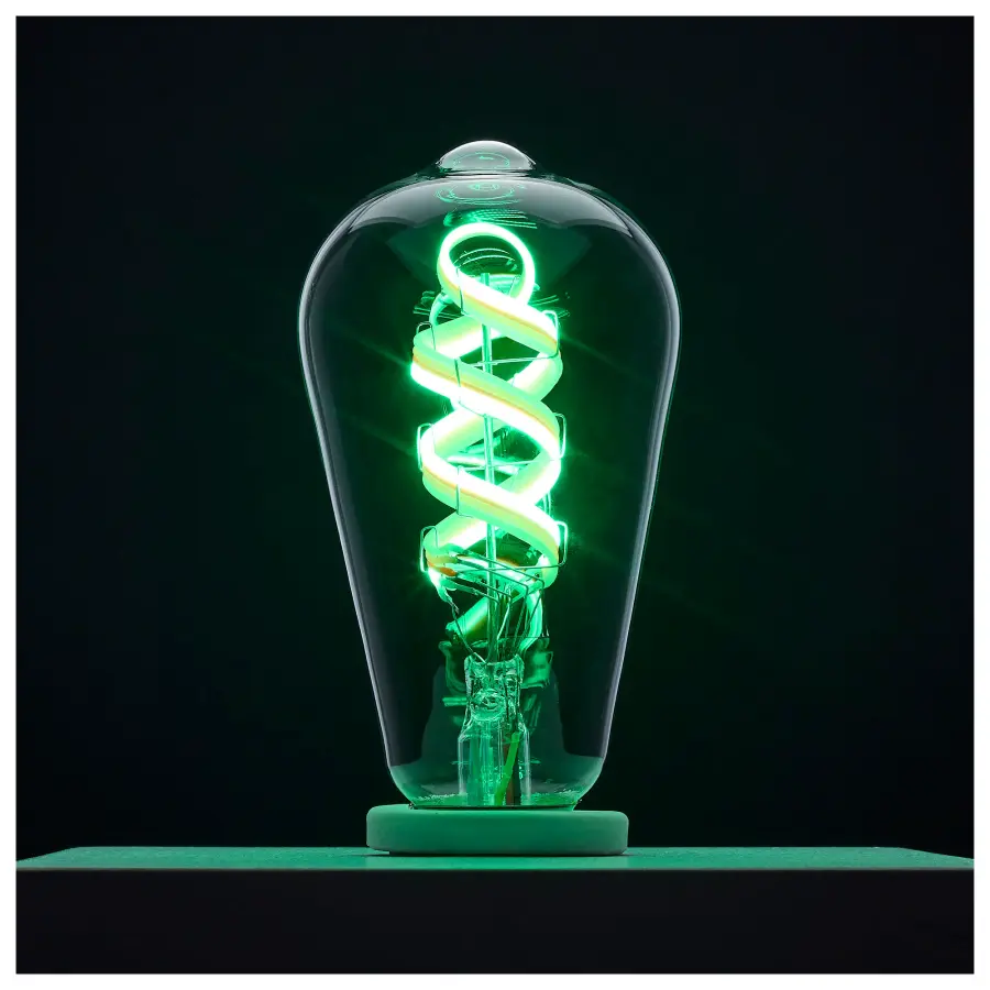 6 Watt - ST19 LED - 2700K-5000K RGB/Tunable White - Starfish IOT - Clear - Medium Base - 120 Volt - Image 4