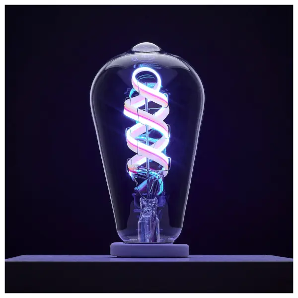 6 Watt - ST19 LED - 2700K-5000K RGB/Tunable White - Starfish IOT - Clear - Medium Base - 120 Volt - Image 5