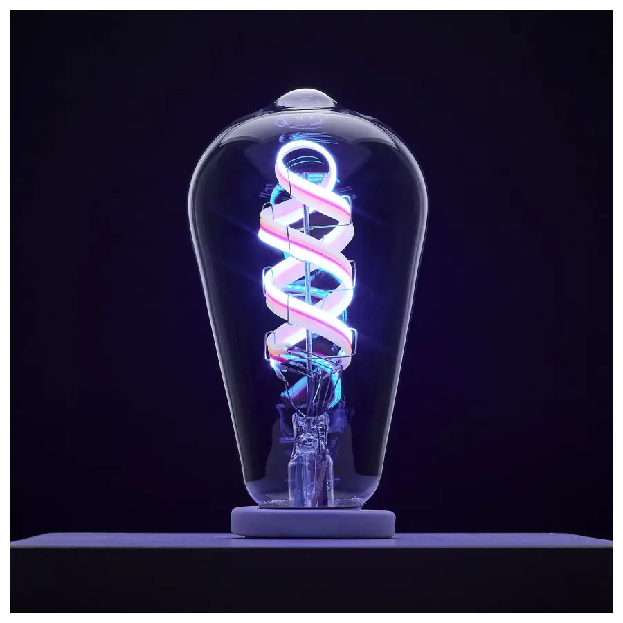 6 Watt - ST19 LED - 2700K-5000K RGB/Tunable White - Starfish IOT - Clear - Medium Base - 120 Volt - Image 5