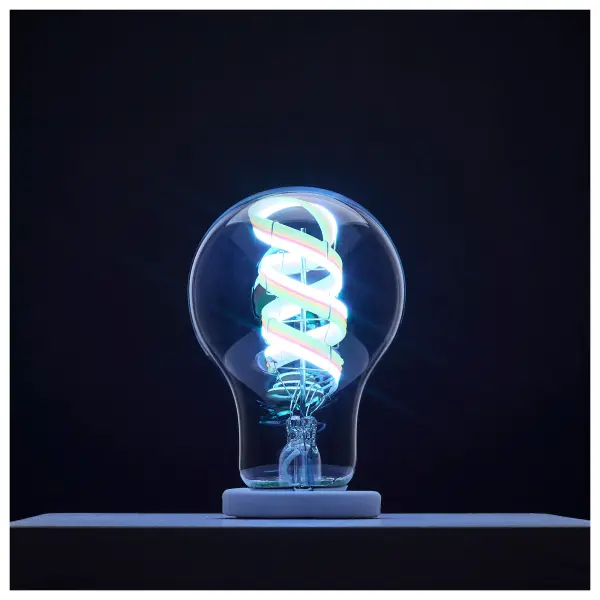 6 Watt - A19 LED - 2700K-5000K RGB/Tunable White - Starfish IOT - Clear - Medium Base - 120 Volt - Image 5