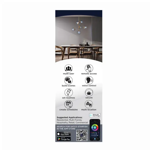 4 Watt - B11 LED - 2700K-5000K RGB/Tunable White - Starfish IOT - Clear - Candelabra Base - 120 Volt - Image 9