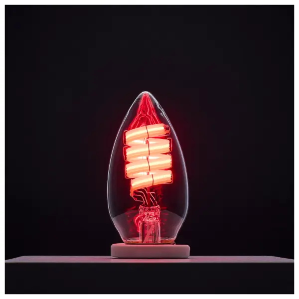 SATCO NUVO's STARFISH SMART technology color changing light bulbs feature an eye-catching RGBTW decorative ribbon filament that is beautifully showcased through the clear glass bulb. Available in A19, ST19, and B11 bulb types with both medium E26 and a candelabra E12 base, these bulbs offer flexibility for a range of fixtures. With tunable white options from a warm 2700K to a crisp 5000K and access to millions of vibrant RGB colors, they create the perfect ambiance for any space. Fully dimmable and controlled via the Starfish Smart app, users can easily customize lighting scenes and enjoy dynamic color effects. These bulbs seamlessly blend classic design with modern smart capabilities. Our elegant bulbs are also compatible with Siri, Alexa, Google Home, and SmartThings so they can be easily incorporated into your smart home. - alternate view
