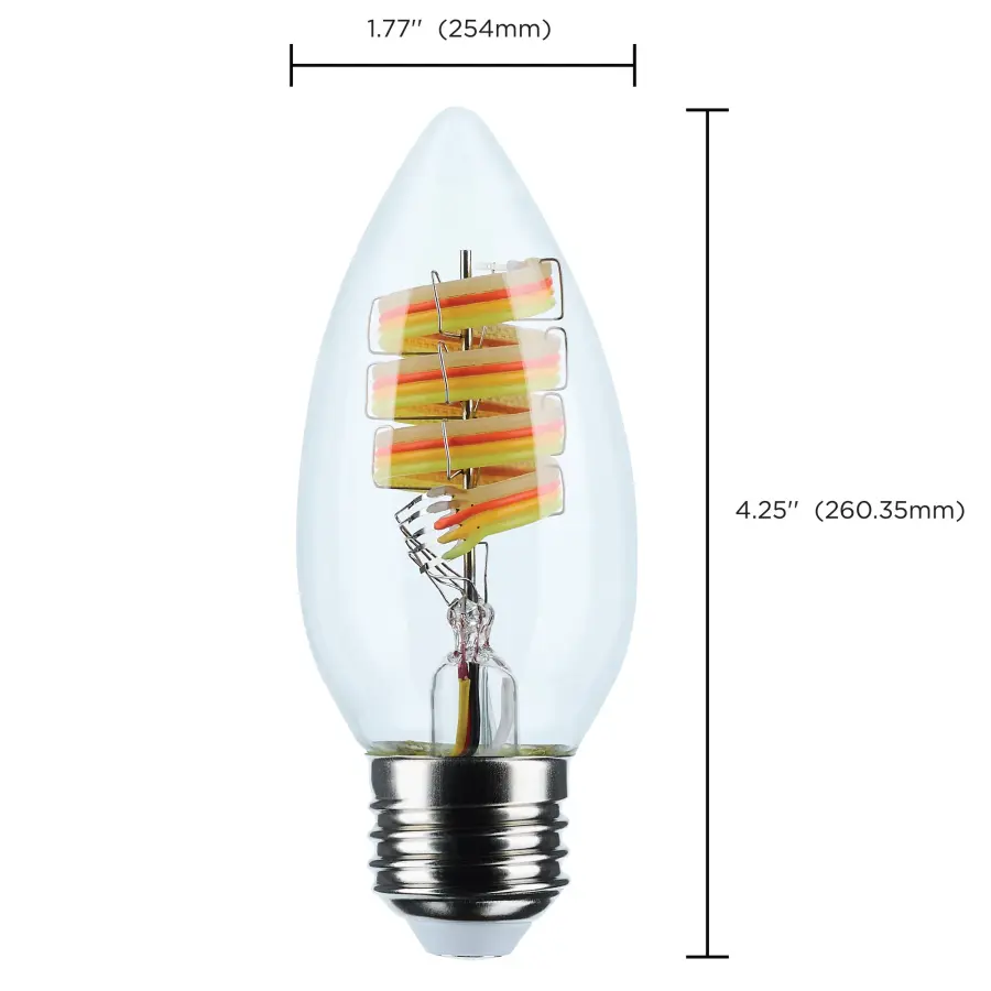 4 Watt - B11 LED - 2700K-5000K RGB/Tunable White - Starfish IOT - Clear - Medium Base - 120 Volt - Image 12