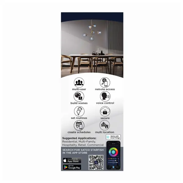 4 Watt - B11 LED - 2700K-5000K RGB/Tunable White - Starfish IOT - Clear - Medium Base - 120 Volt - Image 9