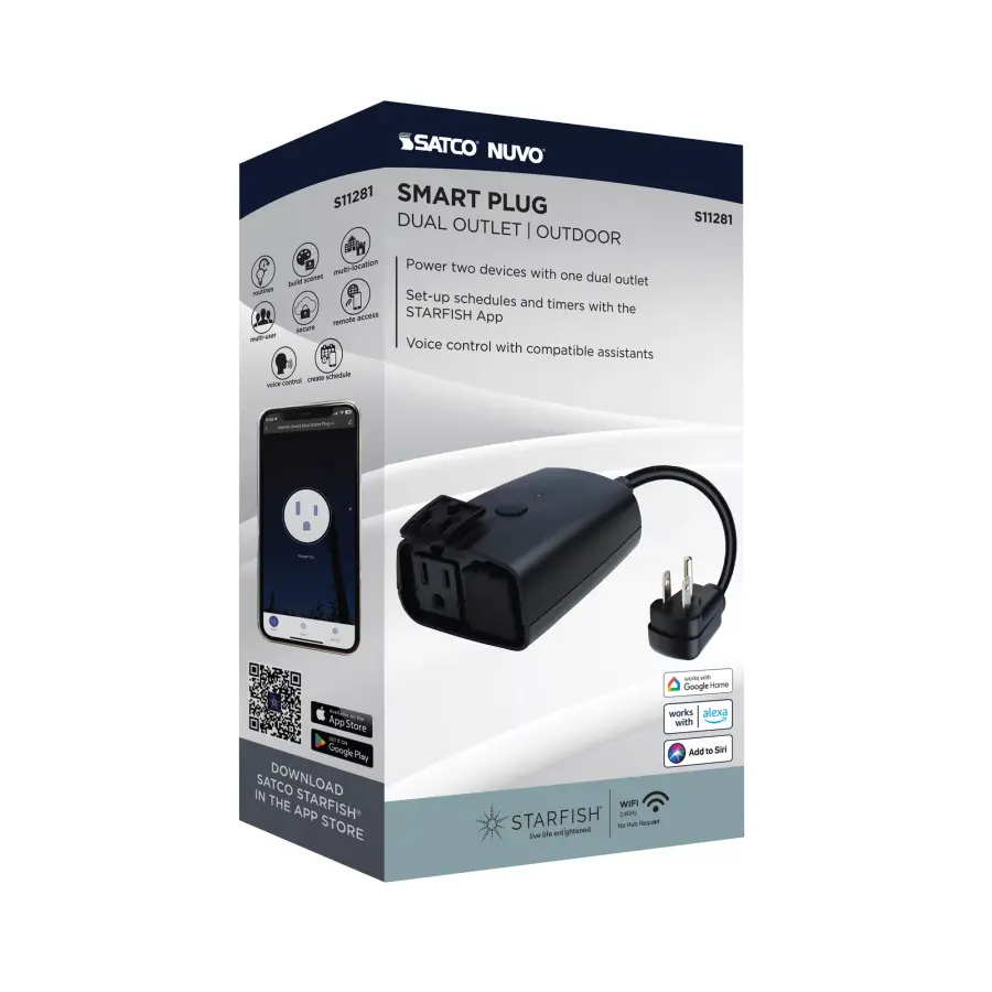 Starfish Smart Outdoor Dual Plug-In Outlet - 15 Amps - 1875 Watts - Image 11