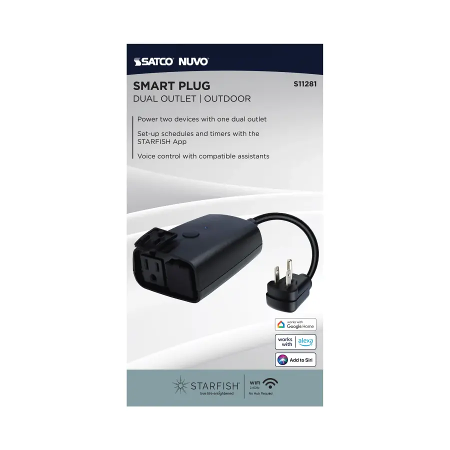 Starfish Smart Outdoor Dual Plug-In Outlet - 15 Amps - 1875 Watts - Image 7