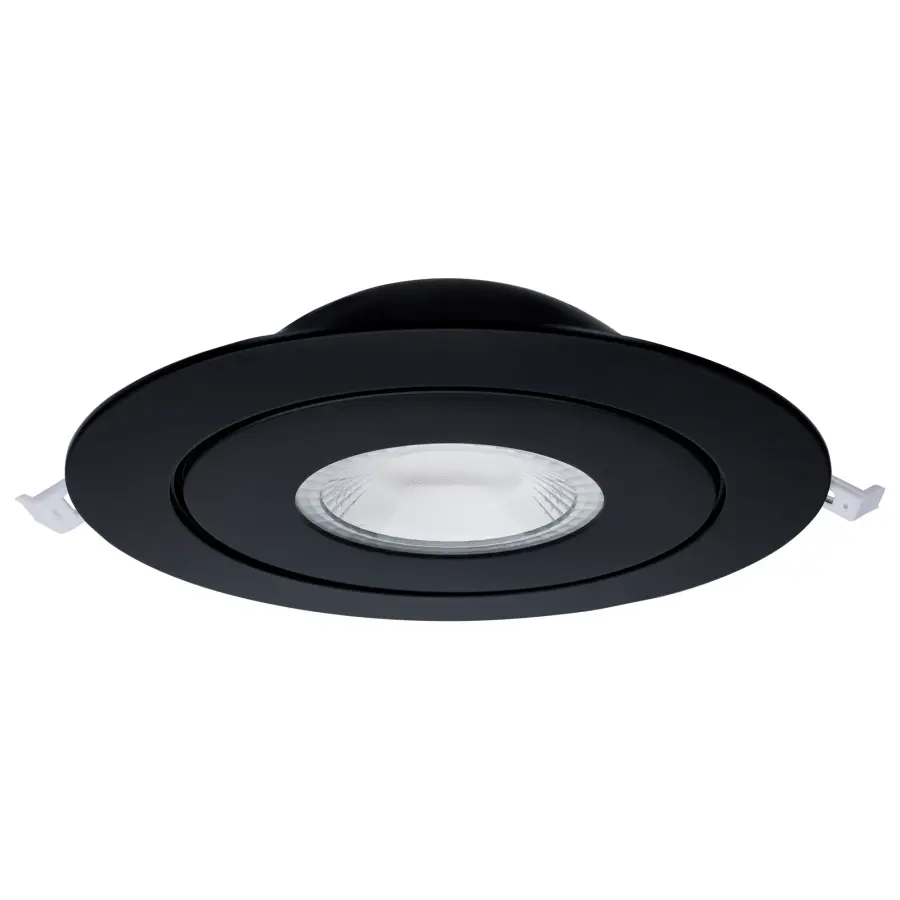 15 Watt - LED Gimbaled Downlight - 6 Inch - RGB & Tunable White - Round - Starfish IOT - Black Finish - 1200 Lumens - 120-277 Volt - Image 2