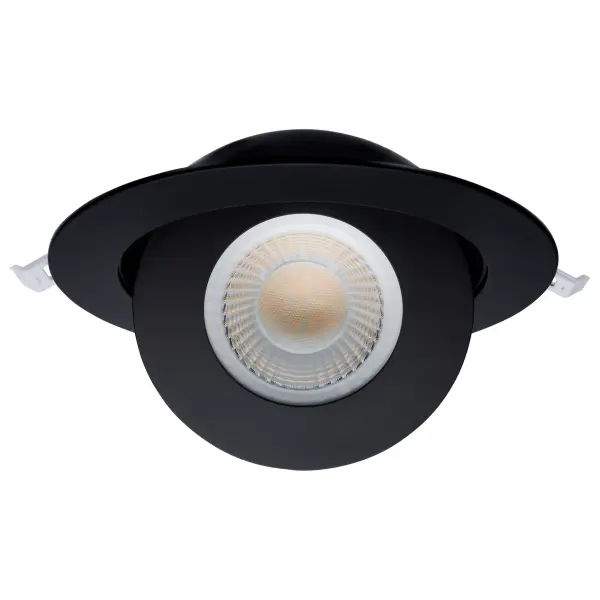 15 Watt - LED Gimbaled Downlight - 6 Inch - RGB & Tunable White - Round - Starfish IOT - Black Finish - 1200 Lumens - 120-277 Volt - Image 3