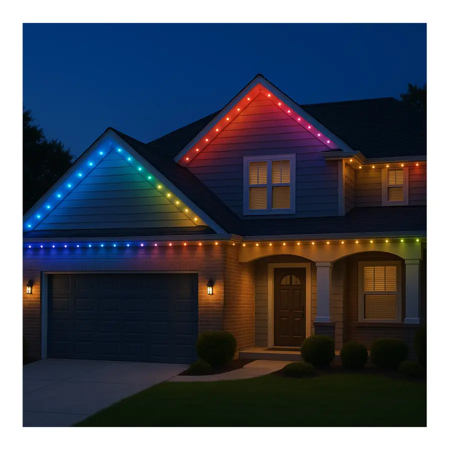 Starfish - 100 Foot LED Eave String Light - 48 Watt - RGBTW - 120 Volt - Remote Included - Image 8