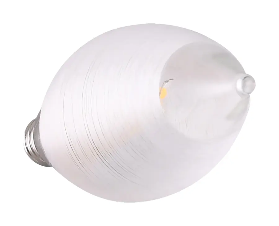 2 Watt CA11 LED Filament - Satin Spun Clear - Candelabra base - 2700K - 120 Volt - Image 4