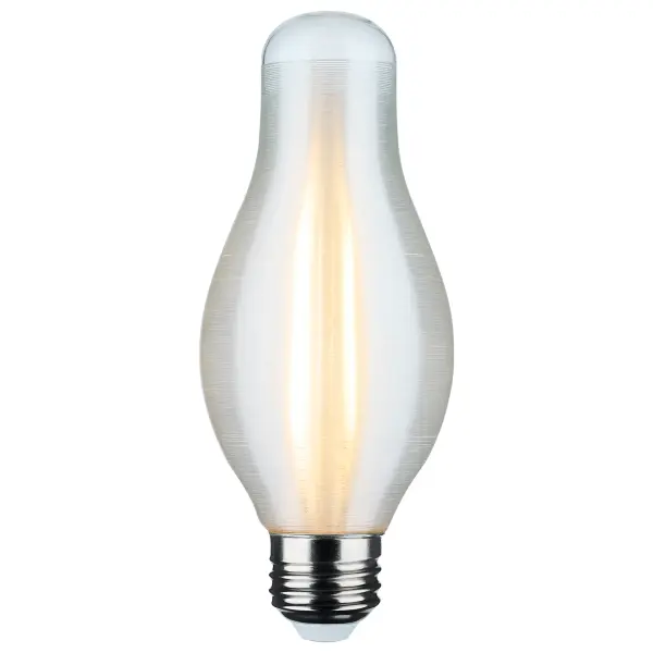 Discover the elegance of "Satco-Escent" Satin Spun light bulbs, which combine the classic charm of incandescent lighting with the advantages of modern LED technology. The exquisite Satin Spun finish evokes the look of a vintage gas flame, while the unique shape of the bulb adds a touch of contemporary style. This family is available in three color temperatures, ranging from a warm, inviting 2000K to a crisp, natural 5000K, making them perfect for clear or open fixtures throughout any residential or hospitality application. Designed to replace traditional 60W incandescent lamps, they provide 270 degrees of omni-directional light and feature smooth dimming capabilities down to 10 percent. These bulbs are a stylish, energy-efficient addition to any space they illuminate. - alternate view
