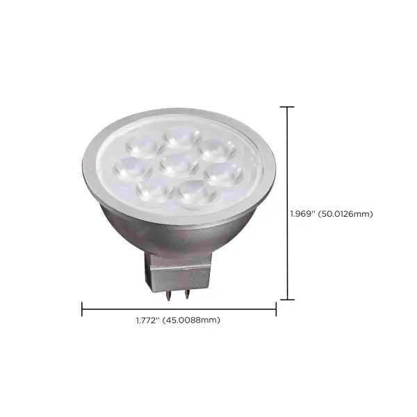 6.5 Watt - MR16 LED - 3000K - GU5.3 base - 25 deg. Beam Angle - 12 Volt - Image 10