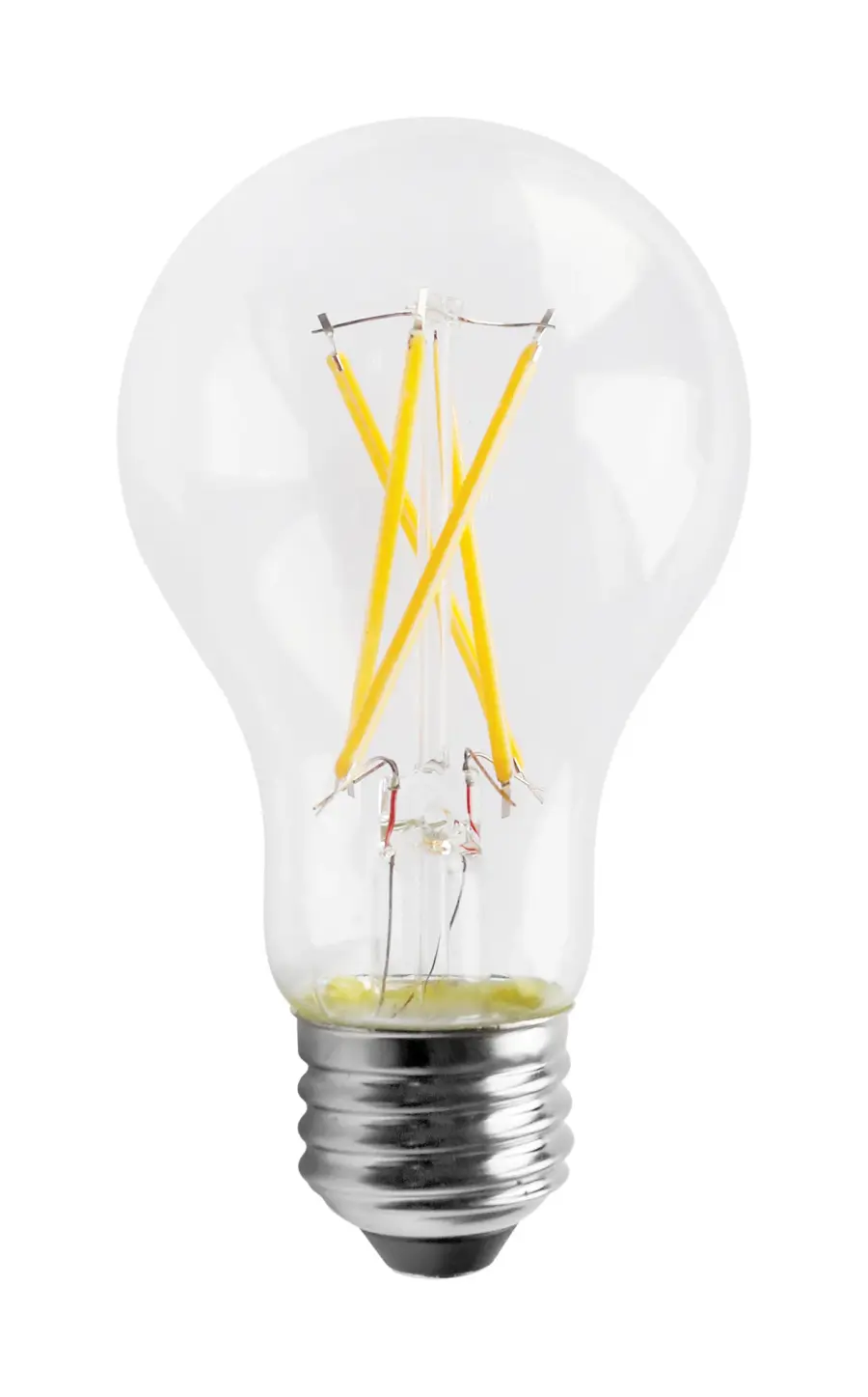 8 Watt - A19 LED Filament - Clear - 3000K - Medium base - 120 Volt - Image 1