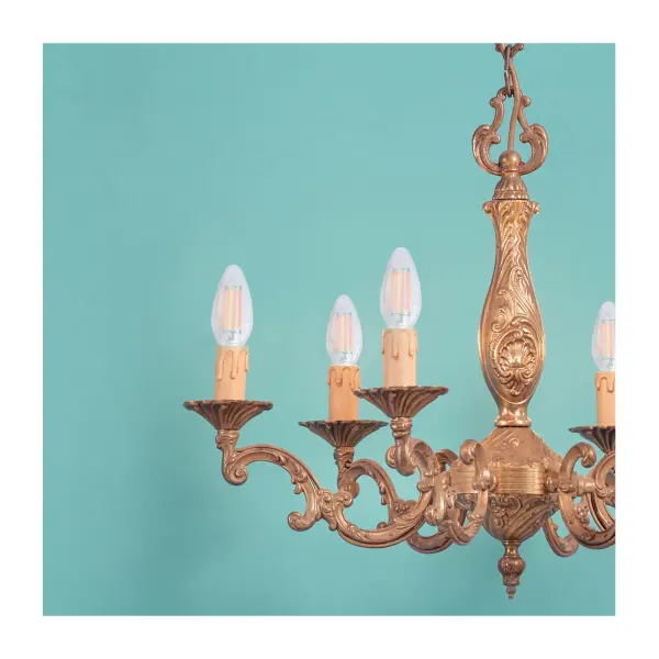 8 Watt C11 LED Filament - Clear - Candelabra base - 2700K - 90 CRI - 760 Lumens - 120 Volt - Image 8
