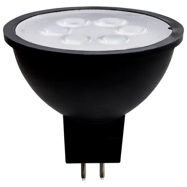 SATCO NUVO's LED MR16 Lamps are a mainstay of accent lighting. Providing focused illumination where it's needed most with spot or flood lighting to highlight the point of attention in retail, hospitality, restaurant, or residential settings. Choose from black or gray housings, and 2700K, 3000K, 3500K, 4000K, and 5000K color temperatures to match the decor and ambiance of any space. - alternate view