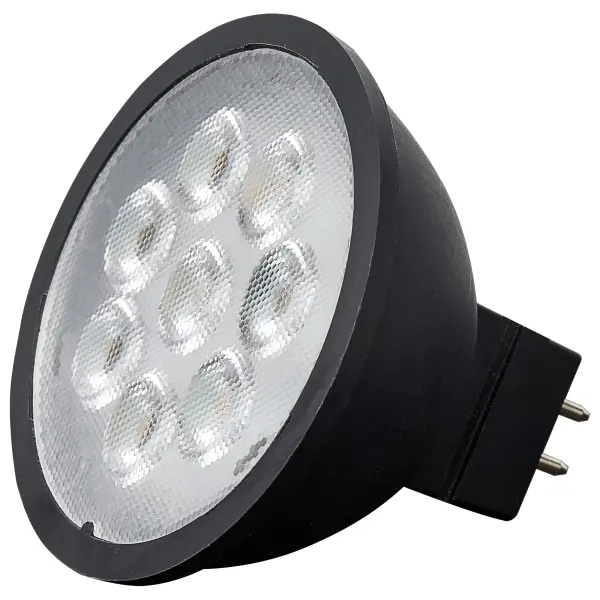 SATCO NUVO's LED MR16 Lamps are a mainstay of accent lighting. Providing focused illumination where it's needed most with spot or flood lighting to highlight the point of attention in retail, hospitality, restaurant, or residential settings. Choose from black or gray housings, and 2700K, 3000K, 3500K, 4000K, and 5000K color temperatures to match the decor and ambiance of any space.