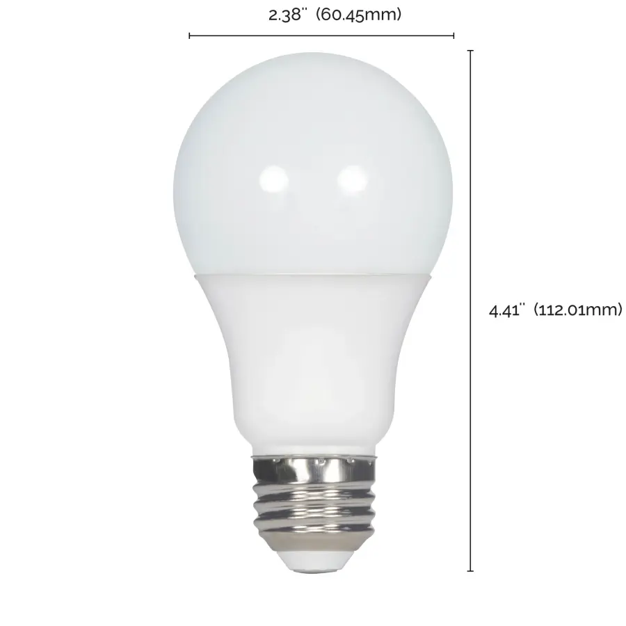 9 Watt A19 LED - 2700K - Medium base - 220 deg. Beam Angle - 100-pack - Image 9