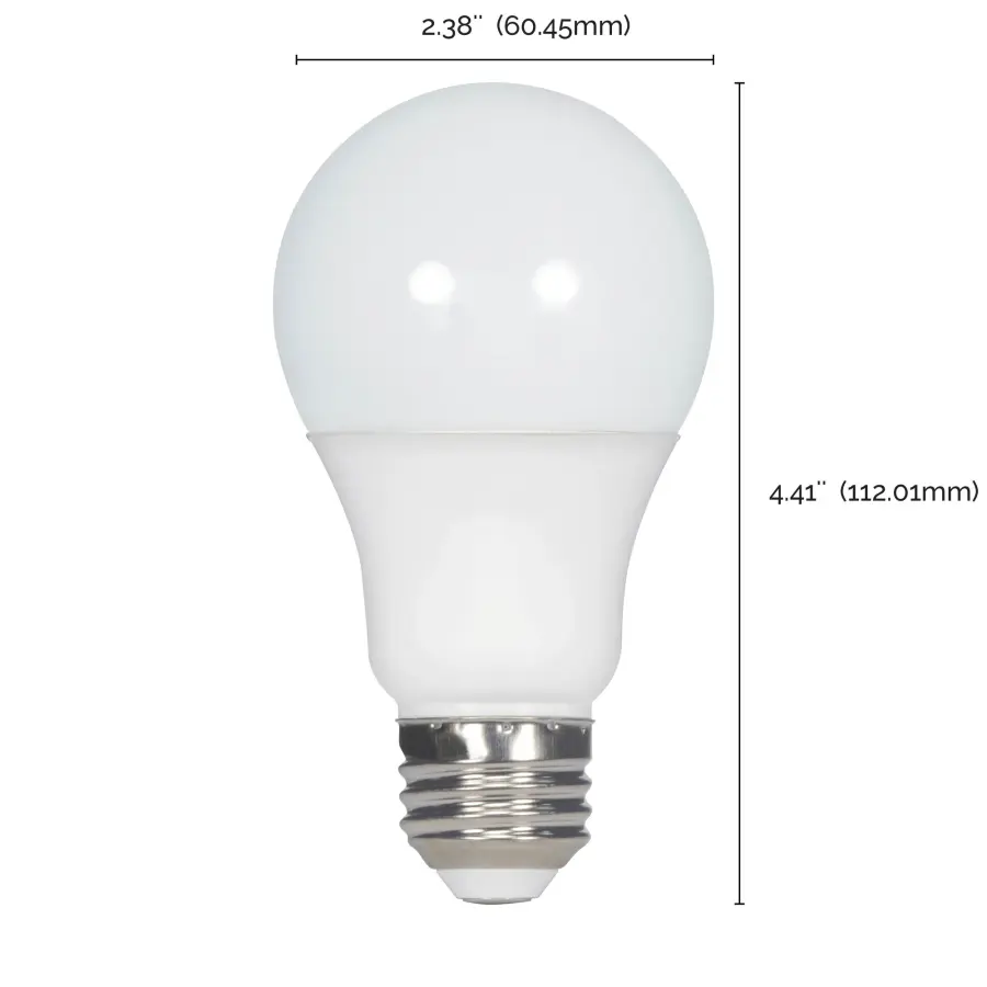 9 Watt A19 LED - 4000K - Medium base - 220 deg. Beam Angle - 100-pack - Image 7