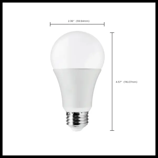 14 Watt A19 LED - 3000K - 100 Watt Replacement - Medium base - 220 deg. Beam Angle - 10-Pack - Image 7
