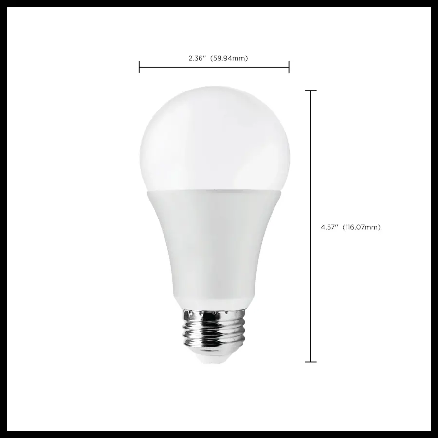 14 Watt A19 LED - 3000K - 100 Watt Replacement - Medium base - 220 deg. Beam Angle - 10-Pack - Image 7