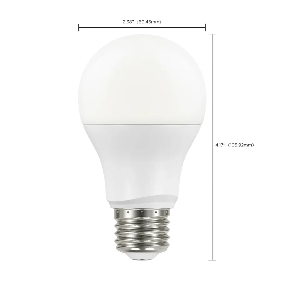 8.5 Watt - A19 LED - Dusk to Dawn With PhotoCell - 5000K - Medium base - 200 deg. Beam Angle - 120 Volt - Image 10