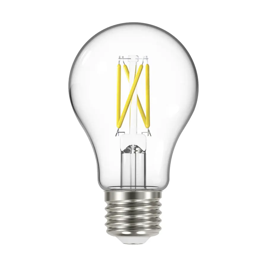 6.5 Watt - A19 LED Filament - Dusk to Dawn With PhotoCell - 2700K - Medium base - 320 deg. Beam Angle - 120 Volt - Image 1