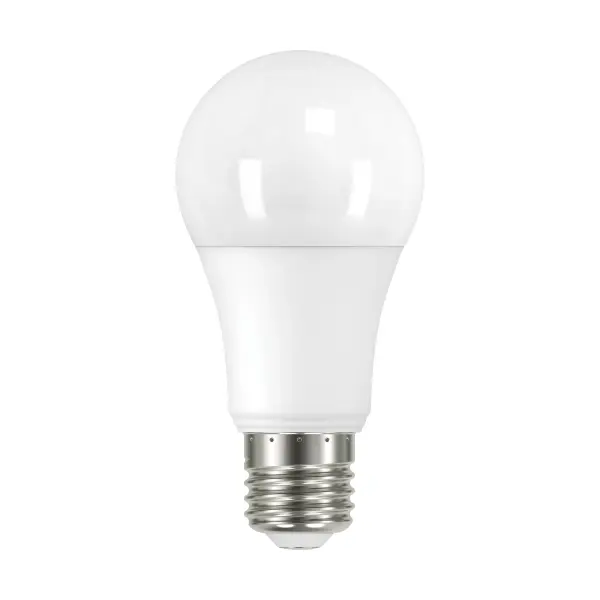 A commercial grade LED lamp for use in agricultural environments or other areas where a rough service lamp is needed. The lamp is suitable for use with enclosed fixtures and is wet location rated. In addition, the lamp has enhanced dimming capabilities.