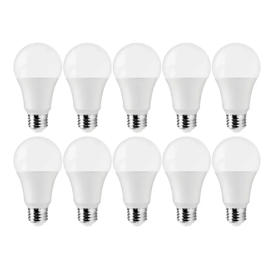 12 Watt A19 LED - 5000K - 75 Watt Replacement - Medium base - 220 deg. Beam Angle - 10-Pack - Image 1