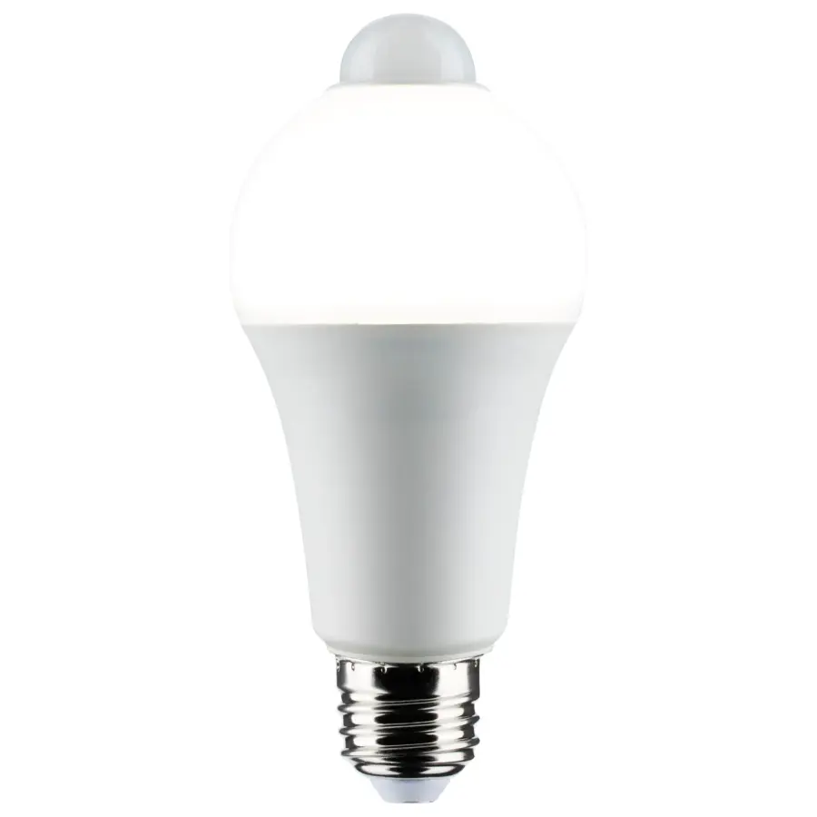 12 Watt A19 LED - White - 3000K - 1050 Lumens - 120 Volt - PIR Sensor - Non-Dimmable - Image 2