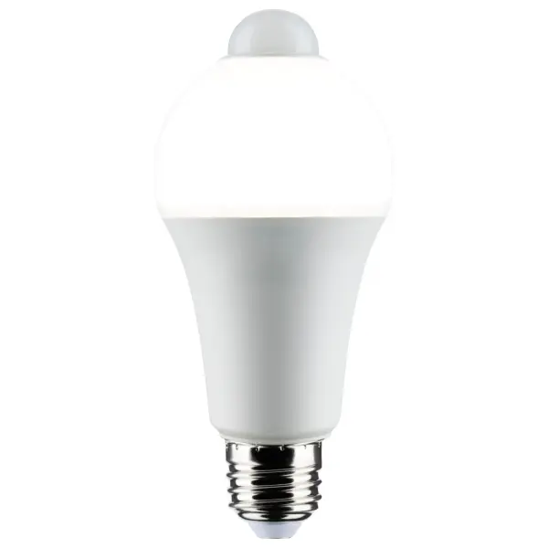 Transform your luminaire into a motion-activated light source with ease using SATCO NUVO's PIR screw-base lamps. These innovative lamps come equipped with an integrated motion sensor, so you wont' have to worry about any additional wiring. Designed with convenience in mind, these lamps can be easily installed in any application to improve safety and security. Whether you're looking for the A19 or PAR38 bulb shape, SATCO NUVO has got you covered. Plus, with a wet location rating, you can confidently use these lamps indoors or outdoors, even in harsh weather conditions. Ideal for walkways, entryways, and garages, these lamps provide exceptional brightness and illumination while adding an extra layer of safety and security to your property. - alternate view