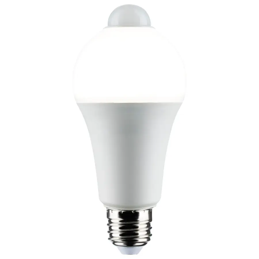 12 Watt A19 LED - White - 5000K - 1050 Lumens - 120 Volt - PIR Sensor - Non-Dimmable - Image 2