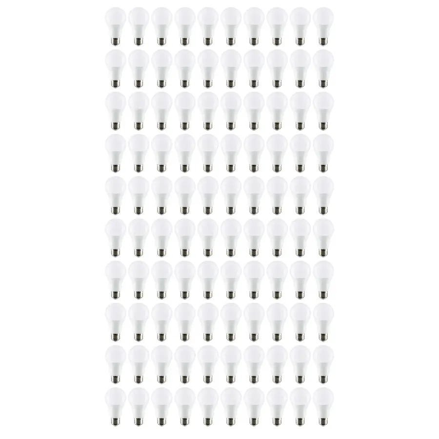 14 Watt A19 LED - Frost Finish - Medium Base - 1520 Lumens - Warm White - 120 Volt - 100-Pack - Image 5