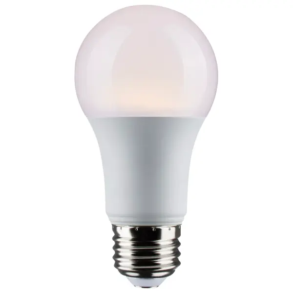 Satco's 10.5-watt, A19 LED agriculture bulb is an ideal lighting solution for growing flora within the home. Perfect for growing plant life in areas that need extra illumination, start your indoor garden with this energy efficient bulb. This dimmable, white bulb delivers 25,000 hours of exceptional illumination. - alternate view