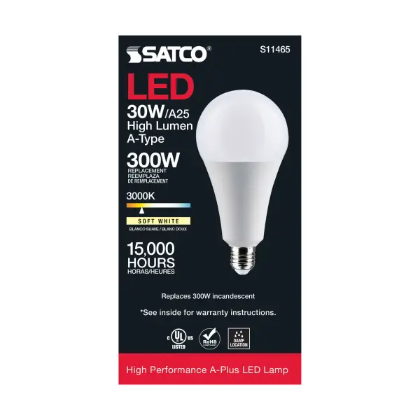 30 Watt - LED - A25 - 3000K - Medium Base - Non Dimmable - 120 Volt - Image 5