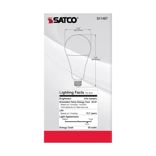 30 Watt - LED - A25 - 5000K - Medium Base - Non Dimmable - 120 Volt - Image 7