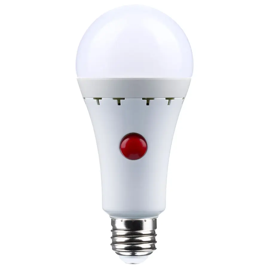 8 Watt A21 LED - 3000K - Medium Base - 120 Volt - 80 CRI - Battery Backup - Image 1