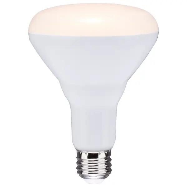 Satco BR30 Reflector flood lamps are the latest in LED bulbs with long life, and dimming capabilities. Available in convenient 6 piece contractor packs, replacing antiquated incandescent or compact fluorescent bulbs. These lamps are dimmable, feature a warm white tone, and are perfect for traditional flood light applications. - alternate view