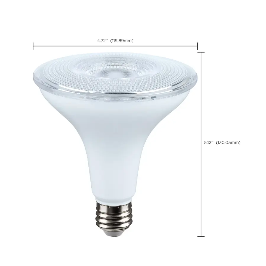 14 Watt Dusk to Dawn LED - PAR38 - 5000K - Medium Base - White Finish - 120 Volt - Image 9