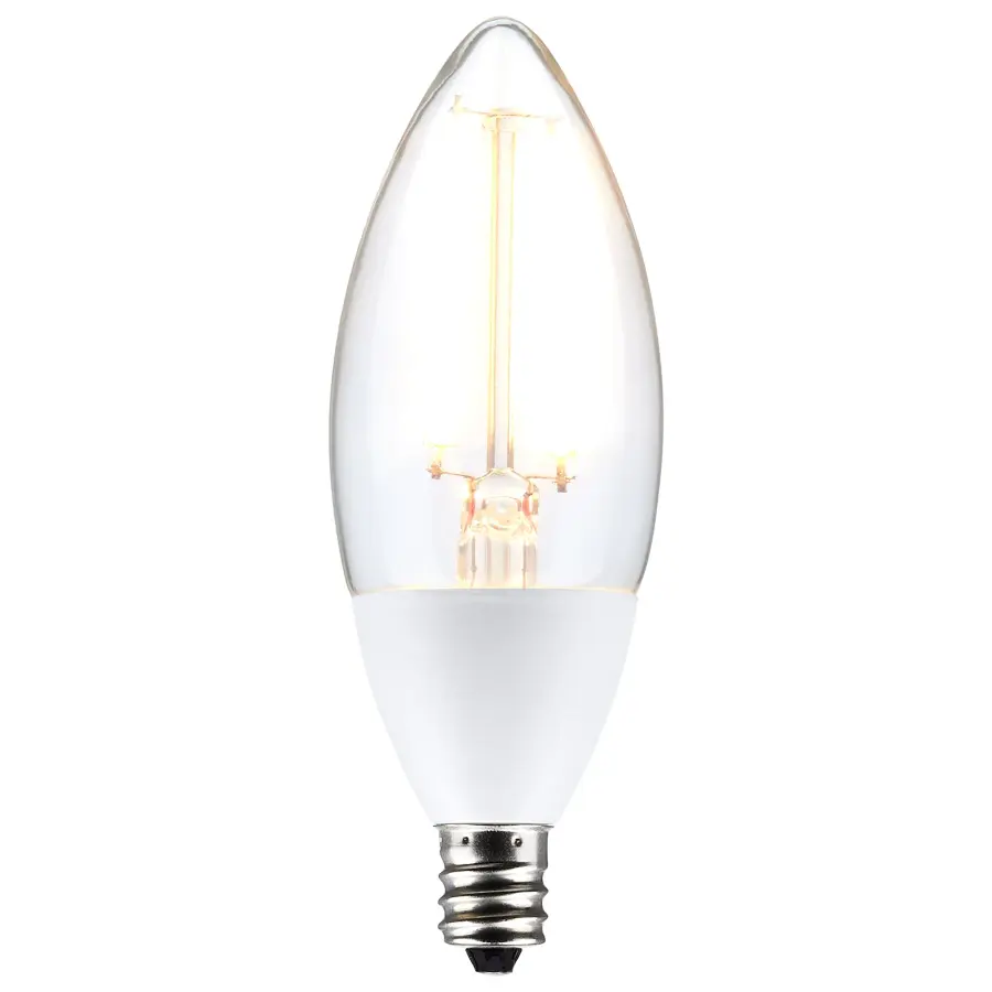 5 Watt B11 - Dusk to Dawn LED Filament - 5000K - Candelabra Base - 120 Volt - 90 CRI - With Photocell - Image 2