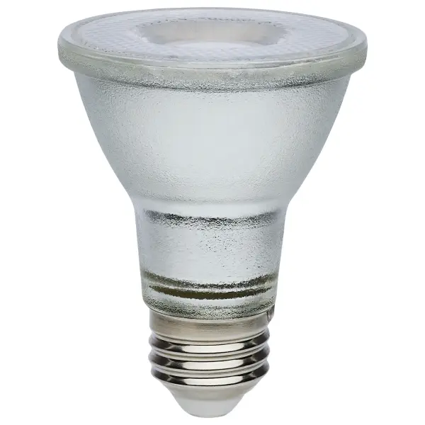 7 Watt Econo LED PAR20 - 5000K - 35 Degree Beam Angle - Medium Base - 120-277 Volt - Silver Finish - Image 1