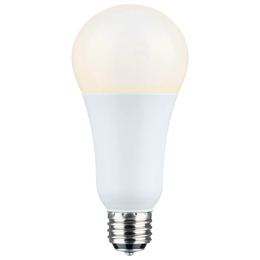 5/14/20 Watt A21 LED - 3-Way Lamp - White Finish - 4000K CCT - Medium Double Contact Base - 120 Volt - Image 2