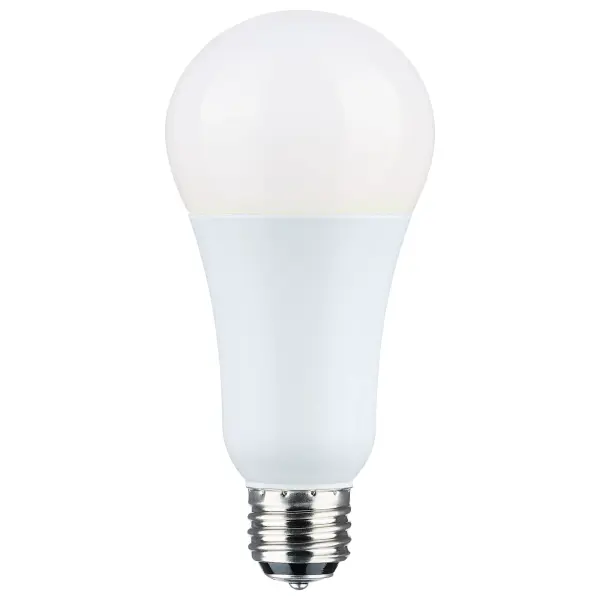 5/14/20 Watt A21 LED - 3-Way Lamp - White Finish - 5000K CCT - Medium Double Contact Base - 120 Volt - Image 2