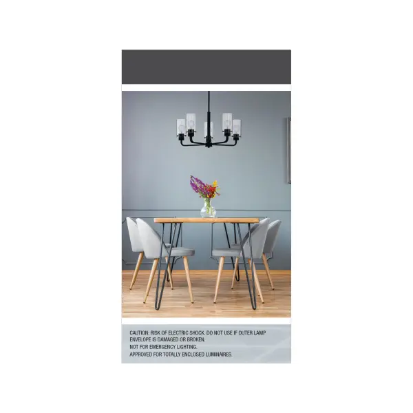 6 Watt LED - Reminiscent - Flex Gray Coil Filament - A19 - Medium Base - 2700K CCT - Clear - 120 Volt - Image 7