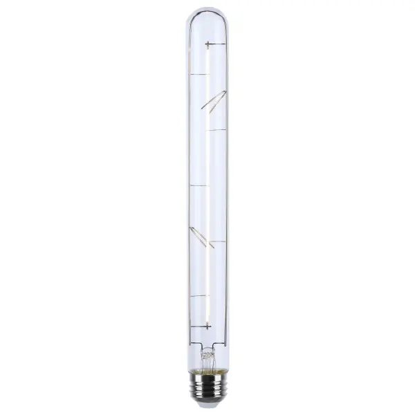 6 Watt LED - Reminiscent - Flex Gray Straight Filament - T9 - Medium Base - 2700K CCT - Clear - 120 Volt - Image 2
