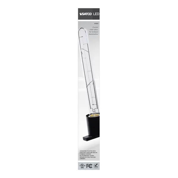 6 Watt LED - Reminiscent - Flex Gray Straight Filament - T9 - Medium Base - 2700K CCT - Clear - 120 Volt - Image 5