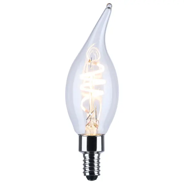 4 Watt CA11 LED - Reminiscent - Flex Gray Coil Filament - E12 - 2700K - 120 Volt - Image 2