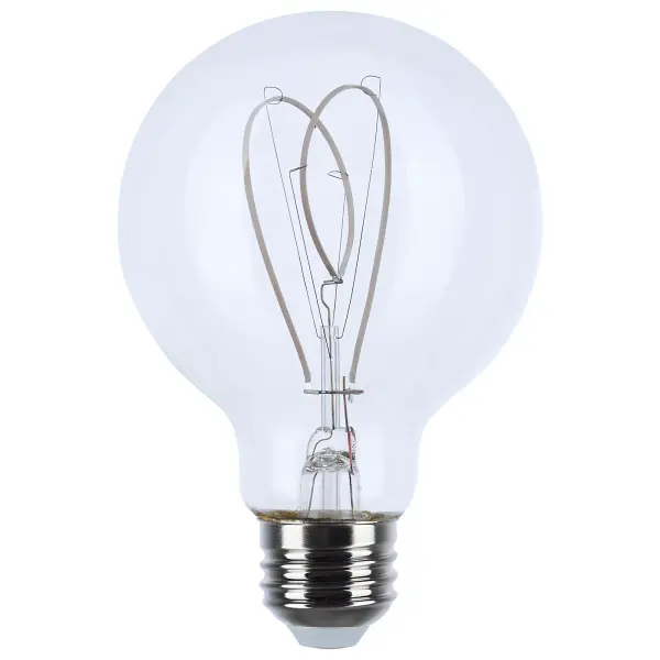 6 Watt LED - Reminiscent - Flex Gray Filament - G25 Loop - Medium Base - 2700K CCT - Clear - 120 Volt - Image 1