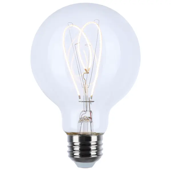 6 Watt LED - Reminiscent - Flex Gray Filament - G25 Loop - Medium Base - 2700K CCT - Clear - 120 Volt - Image 2