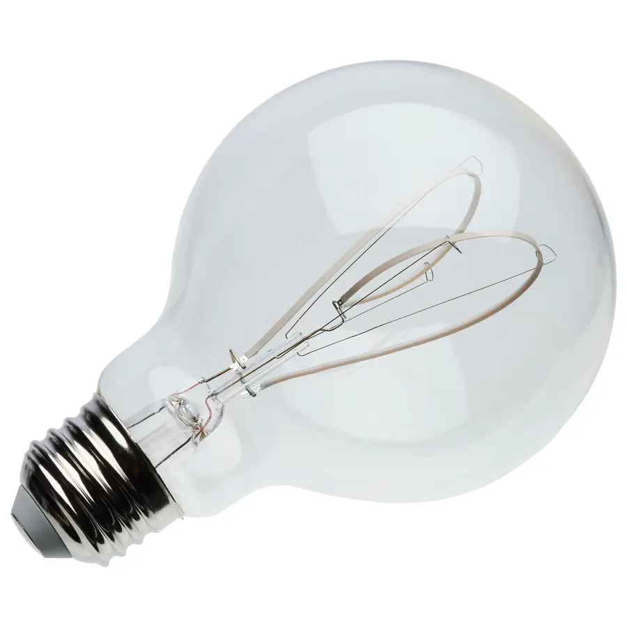 6 Watt LED - Reminiscent - Flex Gray Filament - G25 Loop - Medium Base - 2700K CCT - Clear - 120 Volt - Image 3