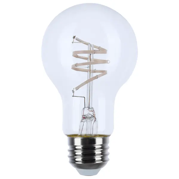 6 Watt A19 LED - Reminiscent - Flex Gray Coil Filament - E26 - 3000K - 120 Volt - Image 1